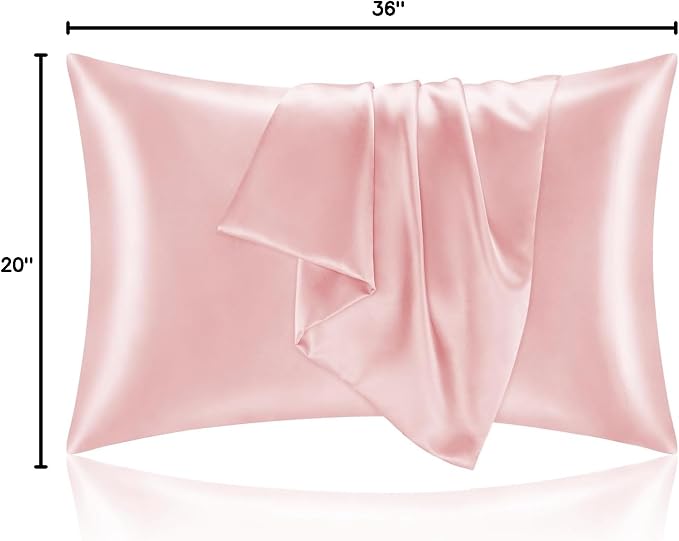 BEDELITE Satin Pillowcase with Zipper, Super Soft and Cooling Similar to Silk - Image 7