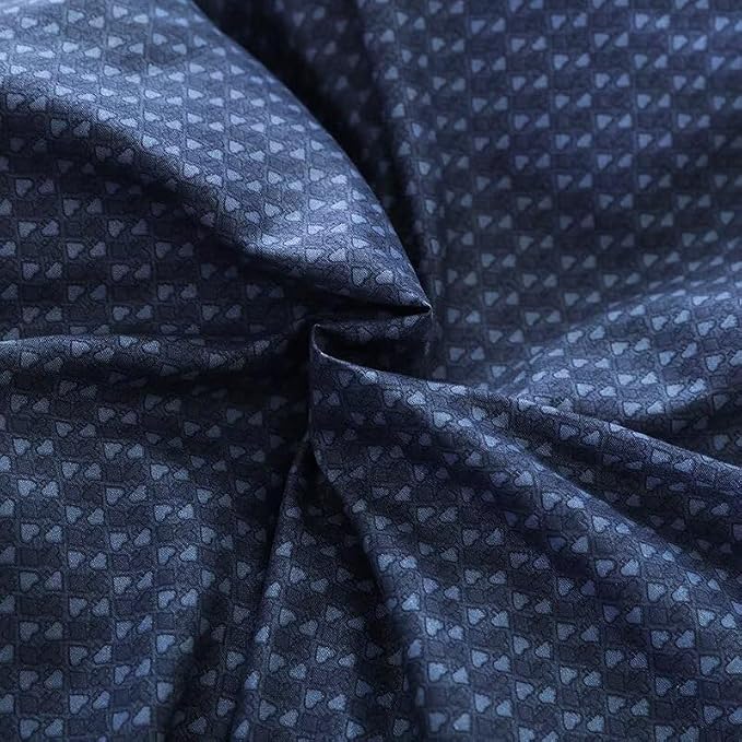 OAITE Duvet Cover Queen Size, Reversible Leaf Blue Duvet Cover Set - Image 7