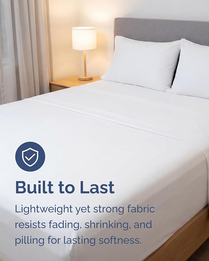Lightweight 4 Piece Bed Sheet Set King Size - Image 4
