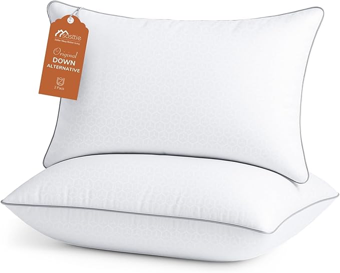 Sasttie Pillows Queen Size Set of 2, Bed Pillows by SASTTIE