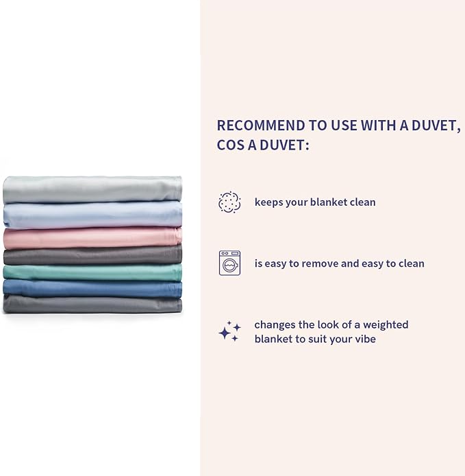 YnM Exclusive Weighted Blanket, Soothing Cotton, Smallest Compartments - Image 9