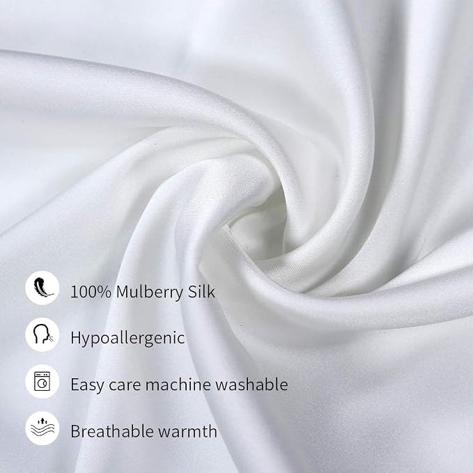 Jocoku 100% Mulberry Silk Pillowcases Set of 2 - Image 3