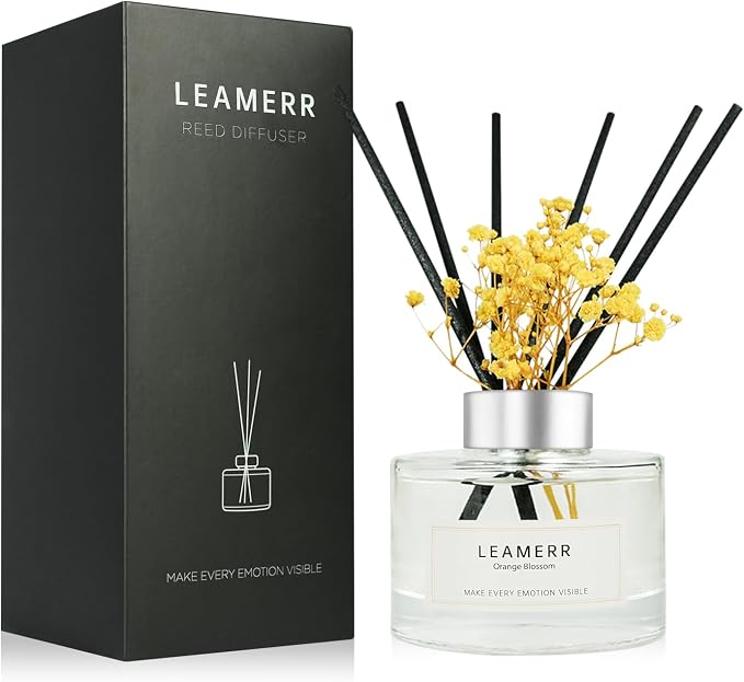 Reed Diffuser Set, 7 fl oz, Home Fragrance Reed Diffuser by LEAMERR