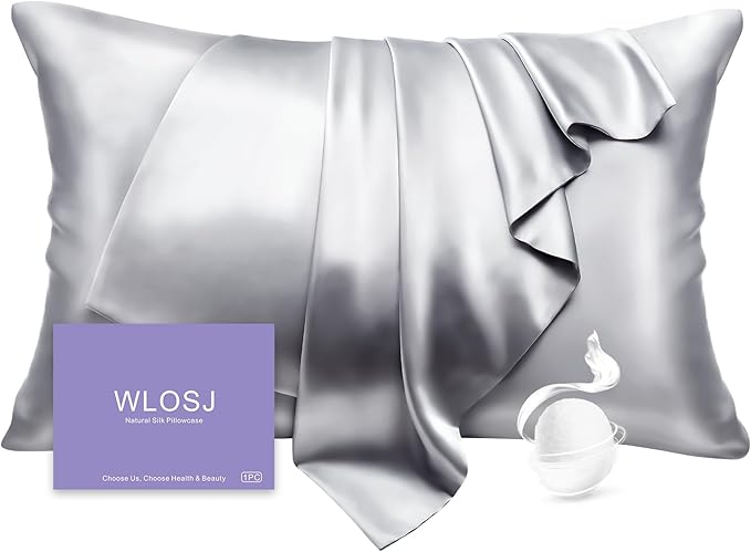 100% Silk Pillow Cases King Size Mulberry Silk Pillowcase by WLOSJ