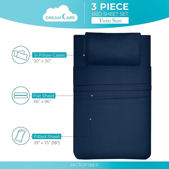 DREAMCARE Twin XL Sheet Sets - Image 4