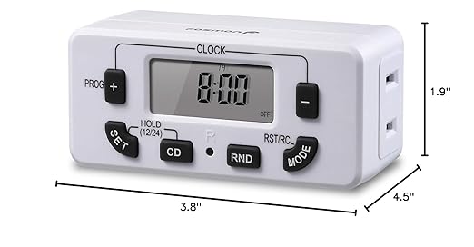 Fosmon 7 Day Digital Timers for Electrical Outlets, Indoor Plug-in Light Timers - Image 9