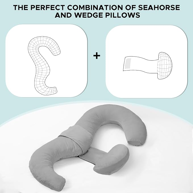 Pregnancy Pillows for Sleeping, E Shaped Maternity Pillow for Pregnant Women - Image 7