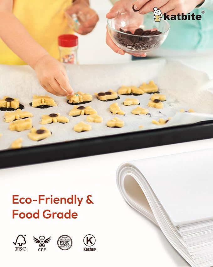 Katbite 16x24 inch Heavy Duty Parchment Paper Sheets, Frying and Steaming - Image 4