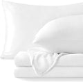 BEDELITE Flannel Sheets King Size Bright White by BEDELITE