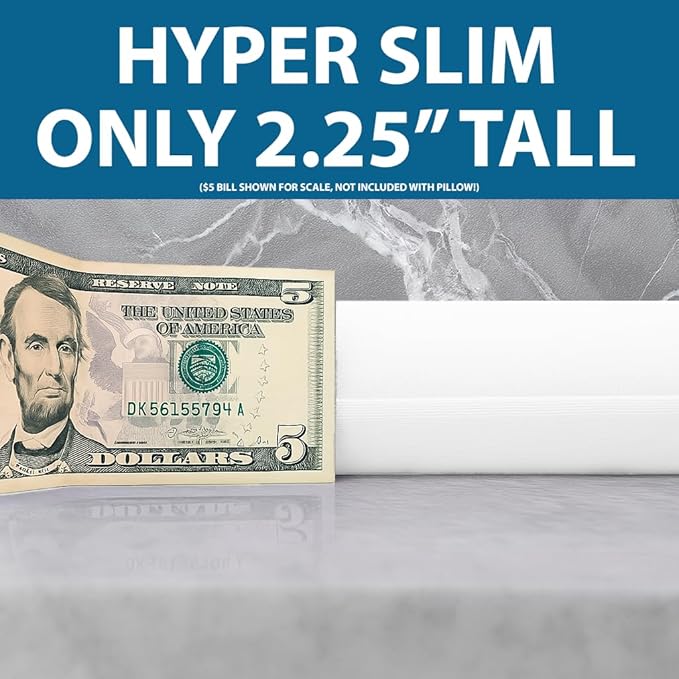 Bluewave Bedding Hyper Slim Gel Memory Foam Pillow - Image 5