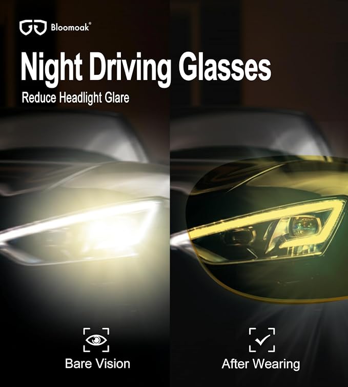 Bloomoak 100% Red Lens Blue Green Light Blocking Glasses- Dual AR Coatings - Image 3