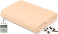Royale Linens 100% Organic Cotton Queen Flat Sheet Only by ROYALELINENS