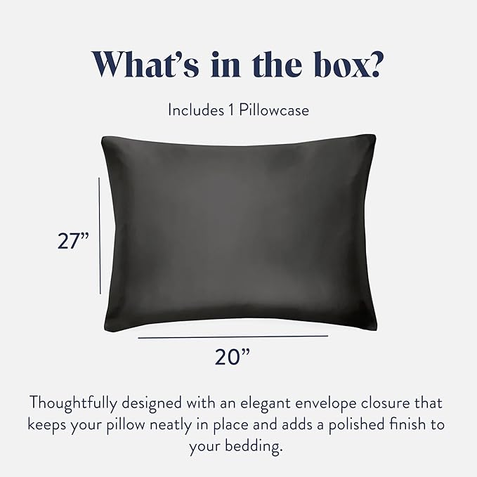 Brooklinen Mulberry Silk Pillowcase – 100% Pure Silk Pillow Case, Soft & Durable - Image 2