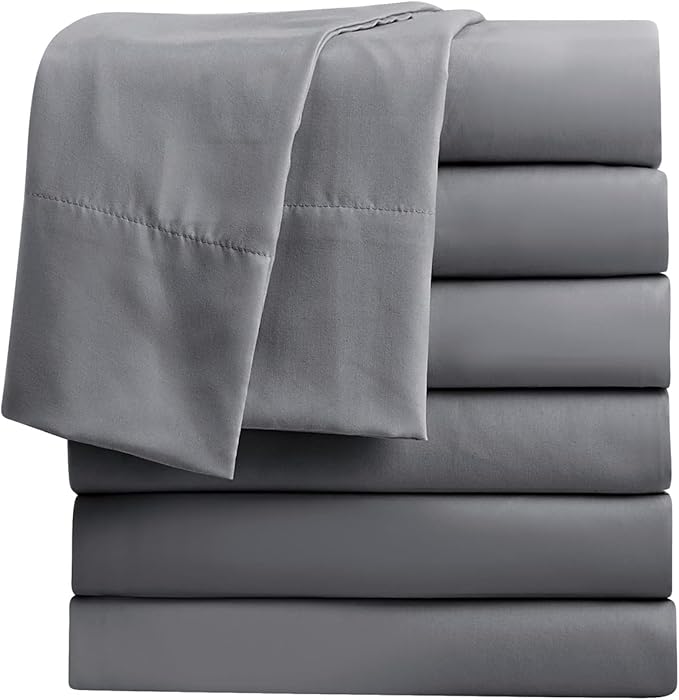 FreshCulture Twin Flat Sheets Only, Soft Microfiber Bedding Sheets by FreshCulture