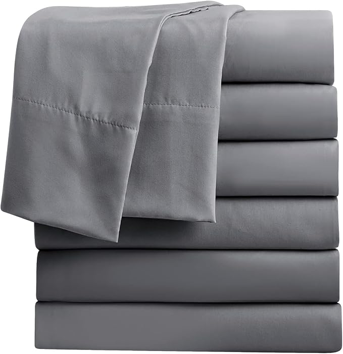 FreshCulture King Flat Sheets Only, Soft Microfiber Bedding Sheets by FreshCulture