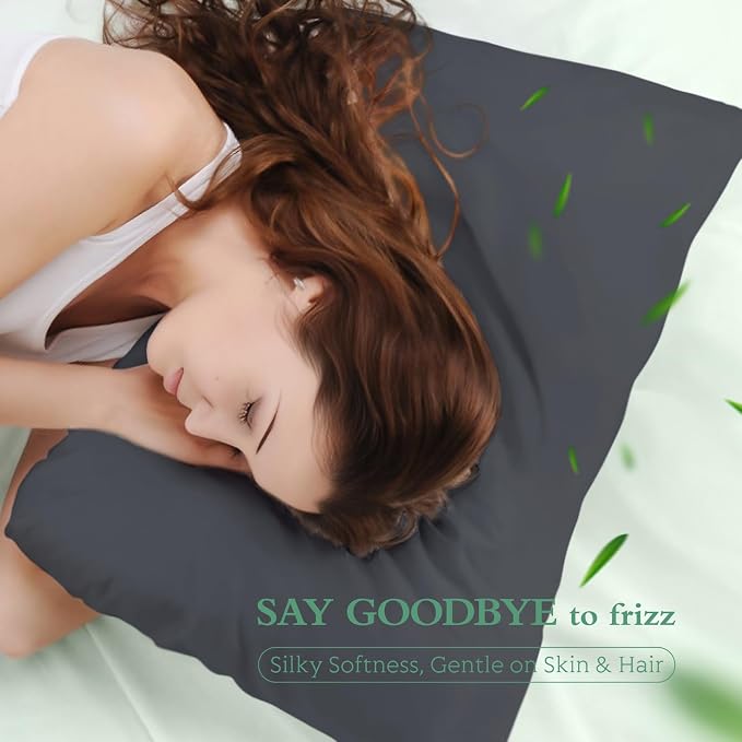 Cooling Pillowcases Queen Size Set of 2, Viscose Derived from Bamboo - Image 5