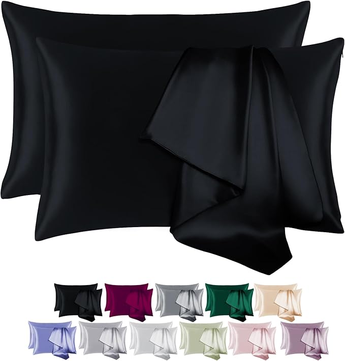100% Mulberry Silk Pillowcase Set of 2 by BEIJOEY