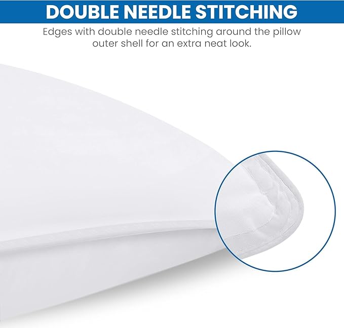 Utopia Bedding Bed Pillows for Sleeping, Queen Size Set of 4, Hotel Pillow - Image 3