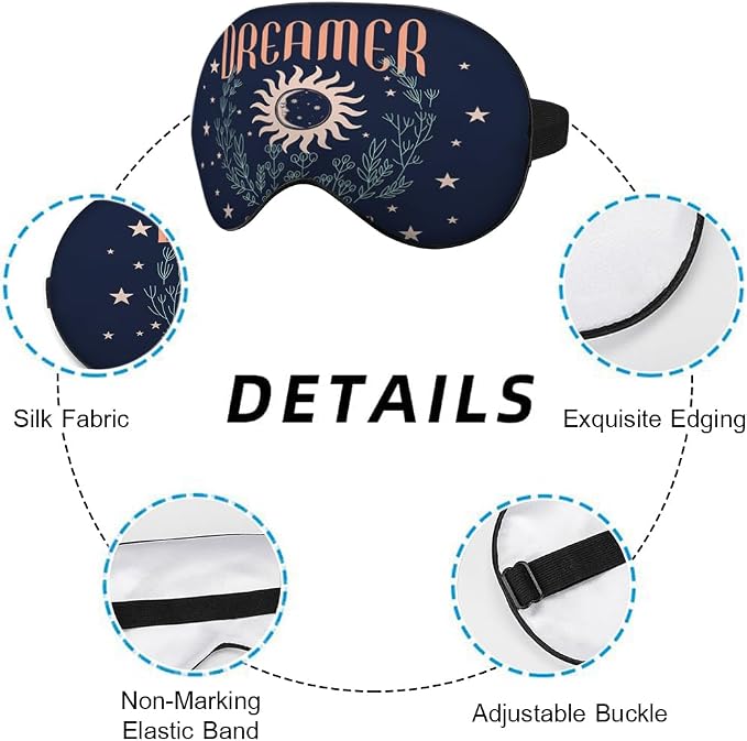 Dreamer Silk Sleep Mask with Adjustable Strap - Image 3