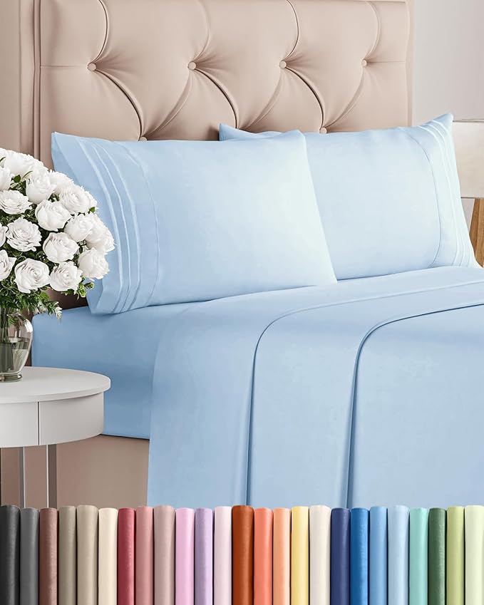 Cal King Size 4 Piece Sheet Set by CGKUnlimited