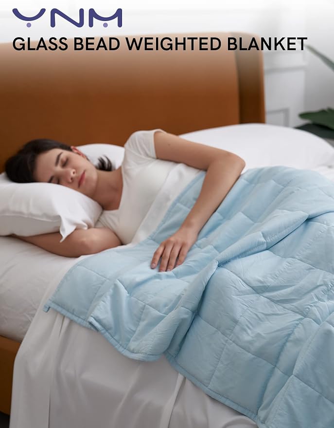 YnM Weighted Blanket, Heavy 100 Percent Oeko-Tex Certified Cotton Material - Image 2