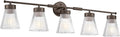 5-Light Bathroom Vanity Light, HWH Farmhouse Vanity Lights by HWHINVESTMENT