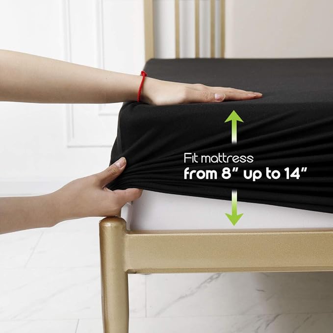Fitted Sheet- COSMOPLUS King Fitted Sheet Only（No Flat Sheet or Pillow Shams） - Image 3