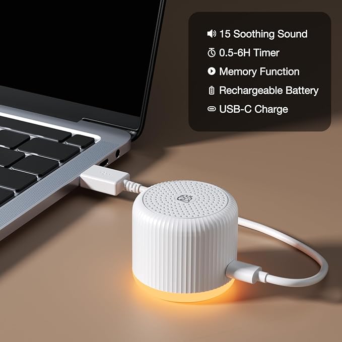 LEICEX Portable Sound Machine, Travel Sound Machine - Image 7