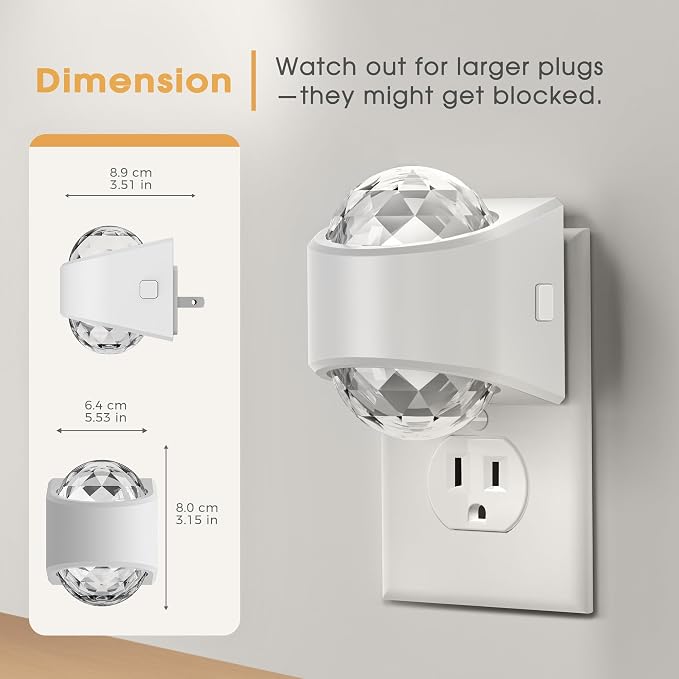Briignite Night Light Plug into Wall, Color Changing Night Light - Image 7