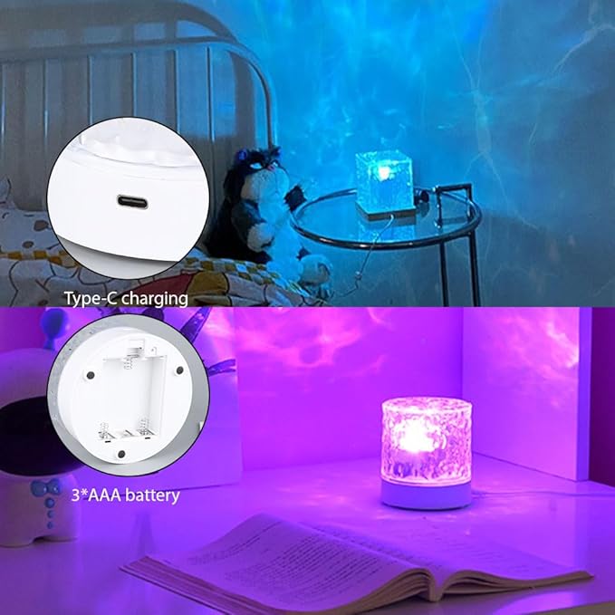 Ocean Wave Ceiling Projector, 16 Colors Ocean Wave Light Projector, Water - Image 3