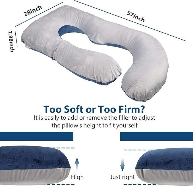 Victostar Pregnancy Pillow, 57 inches U Shaped Maternity Pillow - Image 5