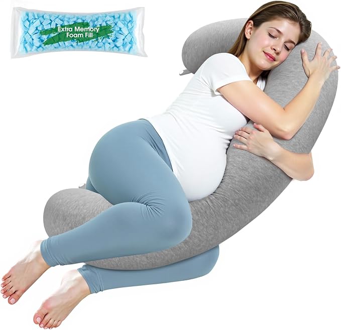 SweetSlubr Pregnancy Pillows for Sleeping, C-Shaped Maternity Pillow for by Unknown