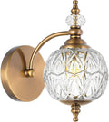 Brushed Antique Brass Bathroom Wall Sconce Vintage Style by Ditoon