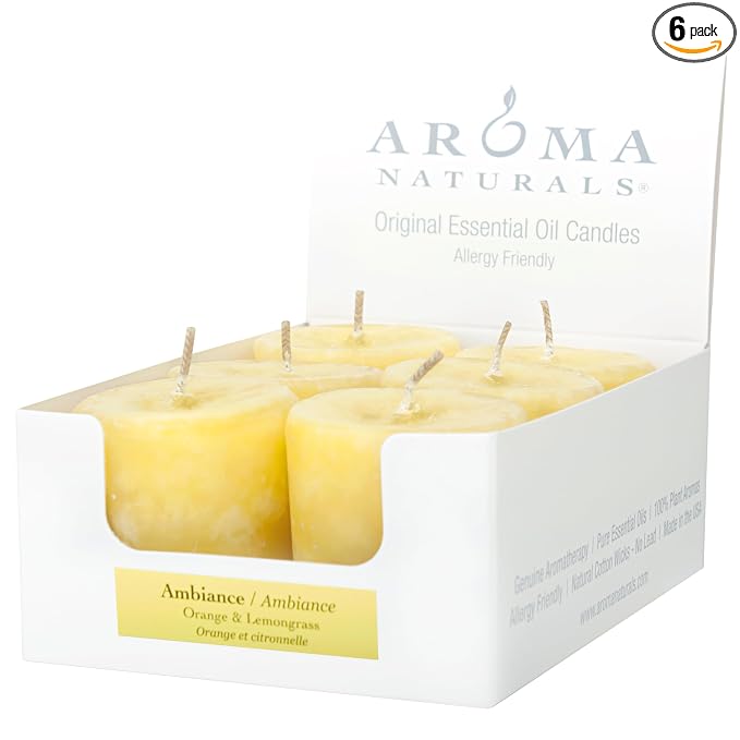 Aroma Naturals Ambiance 6 Count Votive Candles by Aroma+Naturals
