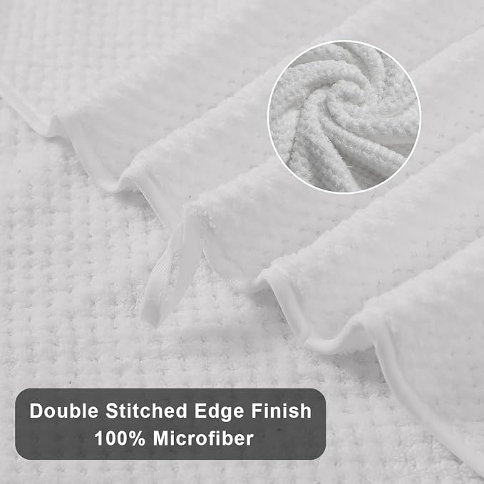 Hand Towels Set 2 Pack-16“x31”, Ultra Soft Microfibers Bathroom Towel Set - Image 4