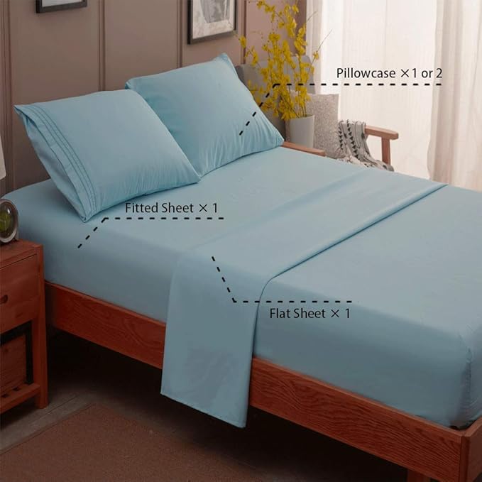 SONORO KATE Bed Sheet Set Super Soft Microfiber 1800 Thread Count Luxury - Image 2