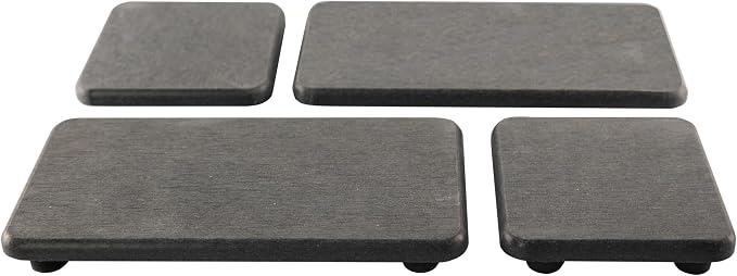 NiuYichee Set of 4 Water Absorbent Diatomite Coasters, Diatomaceous Earth by NiuYichee