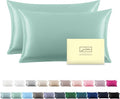 Silk Pillow Cases 2 Pack, Soft Breathable and Sliky Standard Size Pillow Cases by Suatien