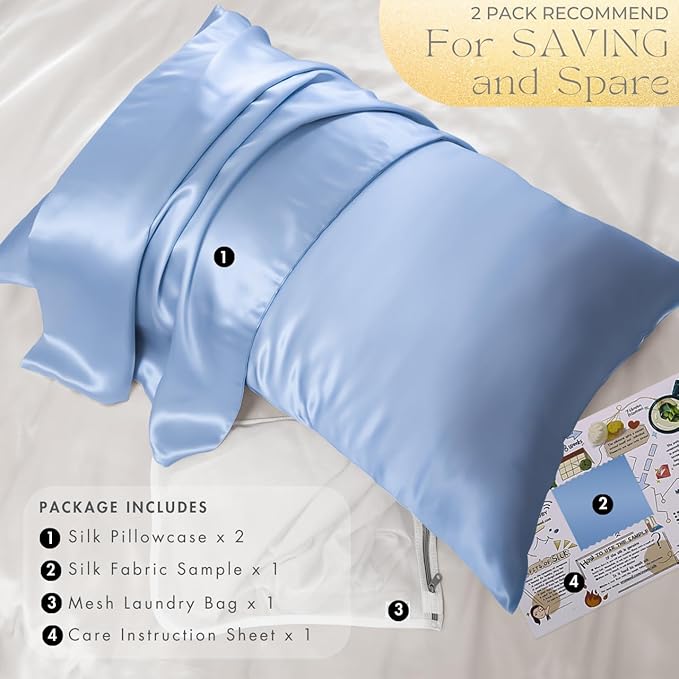 PROMEED 23 Momme Silk Toddler Pillowcase 2 Pack - Image 6