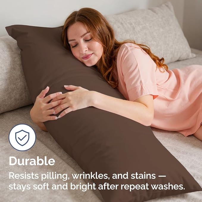 Body Pillowcases Set of 2-20x54 Long Body Pillow Case - Image 4