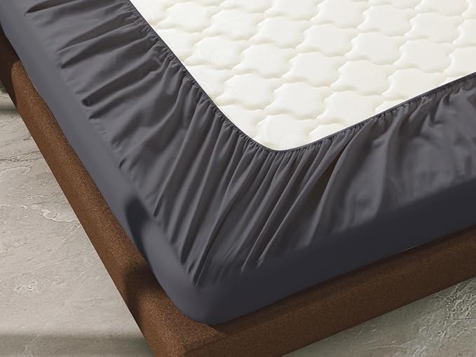 2-Pack 100% Egyptian Cotton Fitted Sheet TwinXL Size, 600 Thread Count Cotton - Image 7