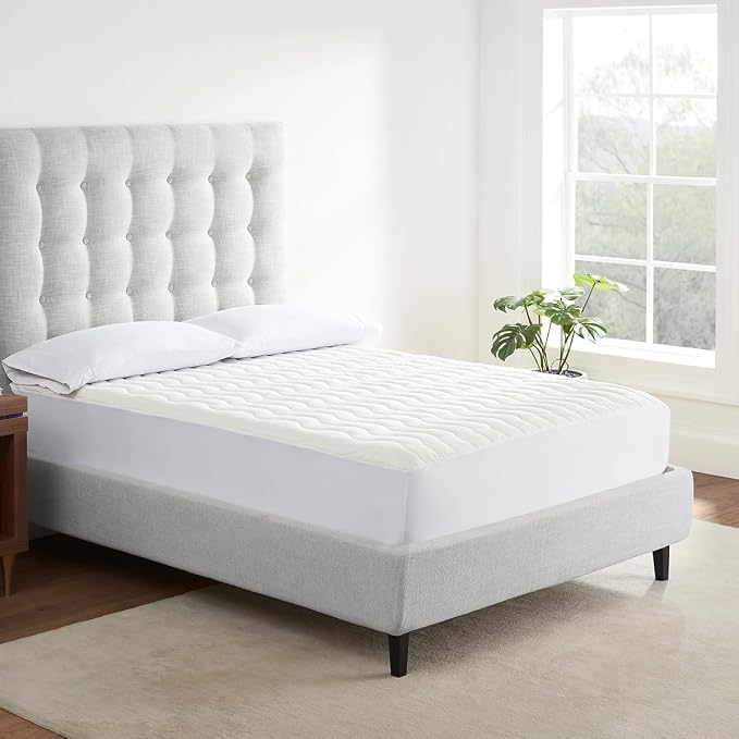Serta Air Dry Basic Comfort Performance Fabric Quilted Mattress Pad, Cooling by Serta