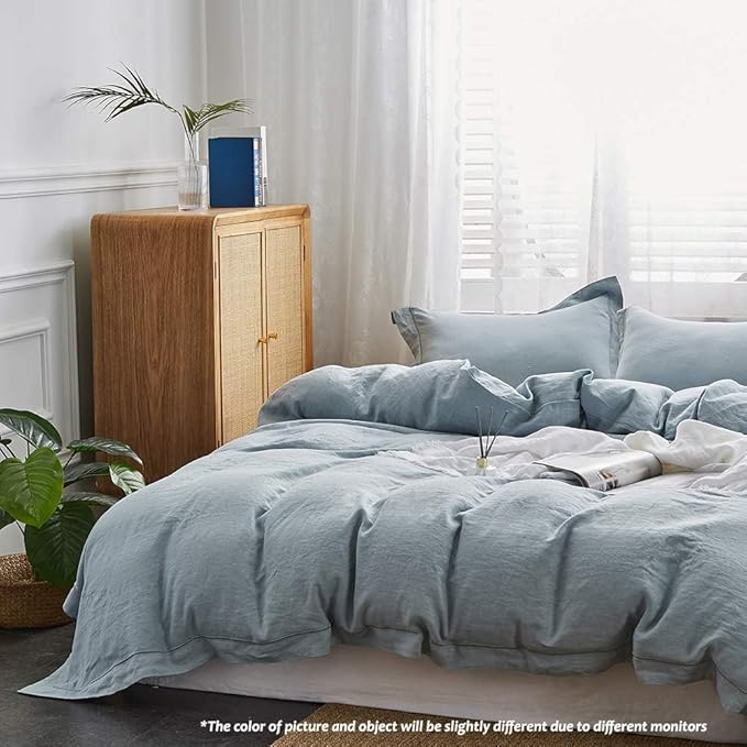 Simple&Opulence 100% Linen Duvet Cover Set - Image 5
