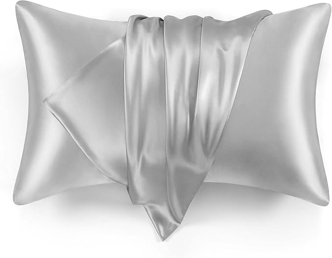 Love's cabin Satin Pillowcase Set of 2 Standard Size 20x26, Cooling Pillow by Lovescabin