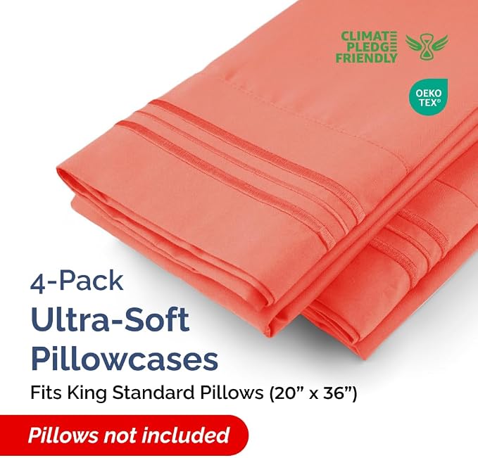 King Standard Pillow Cases Set of 4 - Image 2
