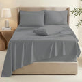 Hearth & Harbor Bed Sheets, Luxury Soft 6 Piece Bed Sheet Set Extra Deep Pocket by HearthHarbor