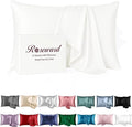 White Silk Pillow Cases King by ROSEWARD