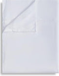 Full Flat Sheet Only, 1 Pack White Top Bed Sheets, Soft Breathable Brushed by Culve