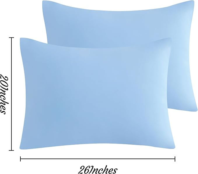 NTBAY Standard Pillow Cases Set of 2, 2 Pack Brushed Microfiber 20x26 Pillow - Image 6