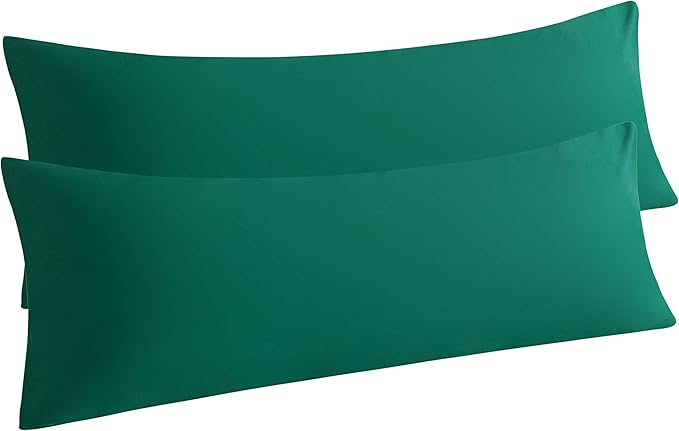 NTBAY Body Pillow Cases Set of 2, 2 Pack Brushed Microfiber 20x54 Pillow Cases by NTBAY